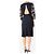 Miu Miu Schwarzes, verziertes Crepe-Midikleid - Größe UK 10 - Ansicht 2