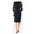 Miu Miu Schwarzes, verziertes Crepe-Midikleid - Größe UK 10 - Ansicht 3