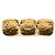 Spilla Vintage Triple Coco Mark Placcata Oro di Chanel D'oro - vista 2