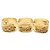 Spilla Vintage Triple Coco Mark Placcata Oro di Chanel D'oro - vista 3