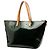 Louis Vuitton Monogram Vernis Bellevue GM Tote Bag Blau Grün - Ansicht 2