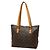 Borsa Tote Cabas Piano Monogramma Louis Vuitton Marrone - vista 2