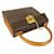 Céline Borsa a mano Celine Macadam Blason Triomphe Marrone - vista 4