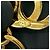 Bracciale in charm dorato con motivo Turnlock di Chanel Coco Mark D'oro - vista 2
