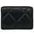 Portafoglio tri-fold in pelle di agnello matelassé Coco Mark Chanel 19 Nero - vista 2