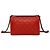 Borsa semi a spalla in pelle con catena Chanel Boy Chanel Coco Mark Rosso - vista 3