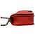 Borsa semi a spalla in pelle con catena Chanel Boy Chanel Coco Mark Rosso - vista 5