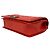 Borsa semi a spalla in pelle con catena Chanel Boy Chanel Coco Mark Rosso - vista 8