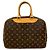 Borsa a mano in pelle Monogram Deauville di Louis Vuitton Marrone - vista 3