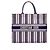 Book Tote Dior Blau Große Canvas Gestreifte Tasche Marineblau