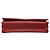 Wallet On Chain Cartera Chanel de piel de cordero grabada en CC roja Camelia con cadena - vista 3