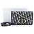 Pochette 2 in 1 Dior Blue Oblique 30 Montaigne - vista 8