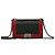 Le Boy Bolsa de ombro em couro de cordeiro Boy Chanel Coco Mark com corrente Preto Vermelho