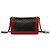 Le Boy Bolsa de ombro em couro de cordeiro Boy Chanel Coco Mark com corrente Preto Vermelho - vista 3