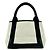 Borsa tote S logo Balenciaga blu navy Nero Crudo - vista 3