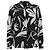 Hugo Boss Blusa de seda negra con estampado Banora de Boss Multicolor