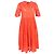 Ganni Midikleid aus rotem Polyester mit Spitzen-Details