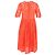 Ganni Midikleid aus rotem Polyester mit Spitzen-Details - Ansicht 3