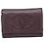 Timeless Cartera Tri-Fold Atemporal de Chanel en Cuero Caviar Burdeos Roja