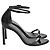 Sandales NudistSong Stuart Weitzman en cuir verni noir