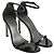 Sandales NudistSong Stuart Weitzman en cuir verni noir - vue 4