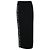 Gonna Midi Weekend Max Mara in Viscosa Nera Nero