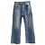 Jeans a gamba larga strappati in cotone blu Acne Studios