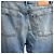 Jeans a gamba larga strappati in cotone blu Acne Studios - vista 3