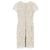 Vestido midi em algodão branco com detalhes em renda Burberry Prorsum - vista 2