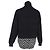 Balenciaga Panelled Halb-Zip Pullover aus schwarzer Wolle - Ansicht 3