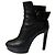 Lederkurze Stiefel JIMMY CHOO Schwarz - Ansicht 4
