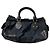 Autre Marque 2-in-1 Handtasche in Rostfarbe Schwarz Golden - Ansicht 2