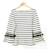 Top de algodón a rayas MARC JACOBS Negro Blanco roto  - vista 1