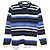 Autre Marque Gestreifter Strickpullover Mackintosh London Weiß Blau Marineblau
