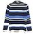 Autre Marque Gestreifter Strickpullover Mackintosh London Weiß Blau Marineblau - Ansicht 2