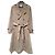 Autre Marque Trench coat duplo abotoado com cinto NSF Marrom Bege
