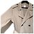 Autre Marque Trench coat duplo abotoado com cinto NSF Marrom Bege - vista 3