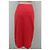 Gonna maxi in maglia di lana rossa Céline con catena dorata Rosso D'oro - vista 6