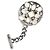 Chanel Gripoix Charm per Borsa in Metallo Argento e Vetro - vista 4