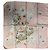 Salvatore Ferragamo Foulard in seta con stampa floreale e felini Rosa Multicolore