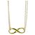 Tiffany & Co Collana Pendente Infinity in Oro Giallo 18K Tiffany D'oro