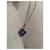Van Cleef & Arpels Alhambra Blue Diamond Yellow Gold Necklace  - view 2