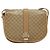 Céline Celine Vintage Macadam Schultertasche aus Canvas Klein Beige