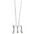 Tiffany & Co Collana in Argento Tiffany Lettera "M"