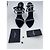 Saint Laurent SA TINE 110 SANDAL C SAT/STR 10 CREPE SATIN/STRA SS NERO/CRISTAL - vista 3