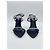 Saint Laurent SA TINE 110 SANDAL C SAT/STR 10 CREPE SATIN/STRA SS NERO/CRISTAL - vista 9