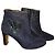 Patricia Blanchet Blaue Wildleder-Stiefeletten mit Glitzerdetails
