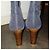 Patricia Blanchet Blaue Wildleder-Stiefeletten mit Glitzerdetails - Ansicht 3