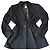 Blazer Regina Rubens de algodón negro con hombreras