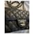 Timeless Peça muito rara. Bolsa Chanel Retangular com Aba em couro caviar preto - vista 4